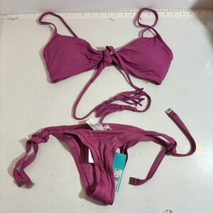 BNWT Seafolly women’s mauve coloured string bikini in size 6